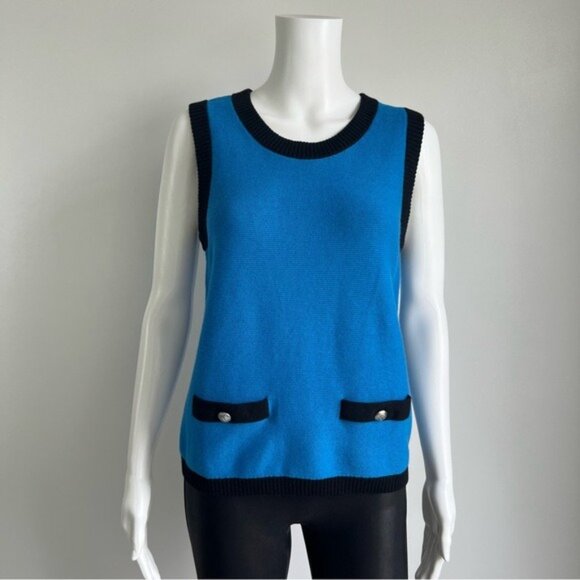 Talbots Tipped Texture V-Neck Cardigan Sweater Set - MP - Picture 7 of 9